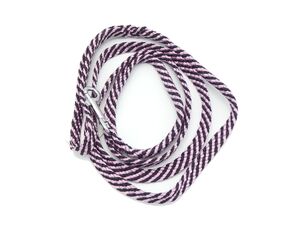Vodítko pletené 1 cm/150cm, mini černo-růžové