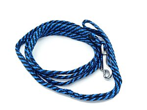 Vodítko pletené 1 cm/150cm, mini černo-modré