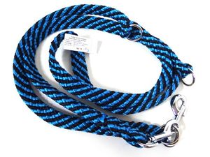 Vodítko pletené přepínací, průměr 18mm/220cm, velké plemeno černo-modré