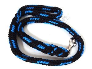 Vodítko pletené průměr 18mm/130cm, velmi velké plemeno BIG černo-modré