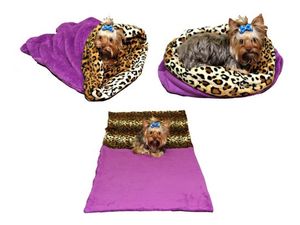Marysa spací pytel XL 60 x 75 cm 3 v 1 barva 13 fialová leopard doprodej