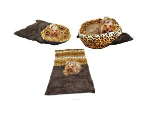 Marysa spací pytel XL 60 x 75 cm 3 v 1 barva 42 tmavě šedá leopard doprodej