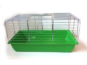 Inter zoo králík 70 cm x 40 x 35 cm chrom zelená klec 6343