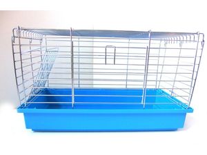 Inter zoo pro králíka 50 x 28 x 30 cm chrom modrá klec 6347
