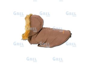Nayeco bunda pro psa Fashion zateplená s kapucí hnědá 30 cm,obvod 46 cm doprodej
