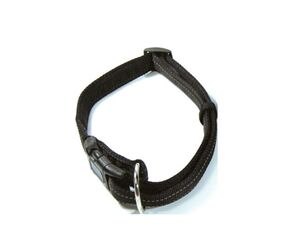 Nayeco obojek Basic Negro nylon reflexní černý 15 mm x 26 - 40 cm