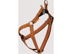 Nayeco postroj Arnes MacLeather koženkový hnědý 15 mm x 35 - 60 cm
