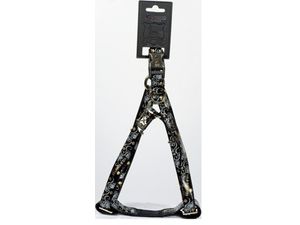 Nayeco postroj Envy wild koženkový černý 15 mm x 35 - 60 cm