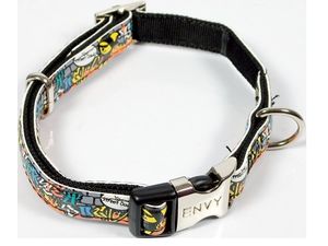 Nayeco obojek Envy Street dog koženkový oranžový 20 mm x 35 - 50 cm