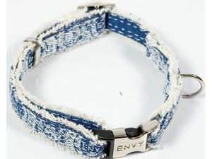 Nayeco obojek Envy Denim látka modrý 25 mm x 48 - 70 cm
