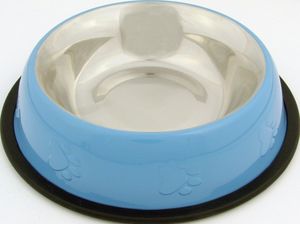 Miska nerez. puppy 0.45l modrá