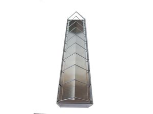 Žlabové krmítko s drátěným víkem 50 cm pro drůbež 22212