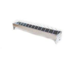 Žlabové krmítko s drátěným víkem 75 cm pro drůbež 22219